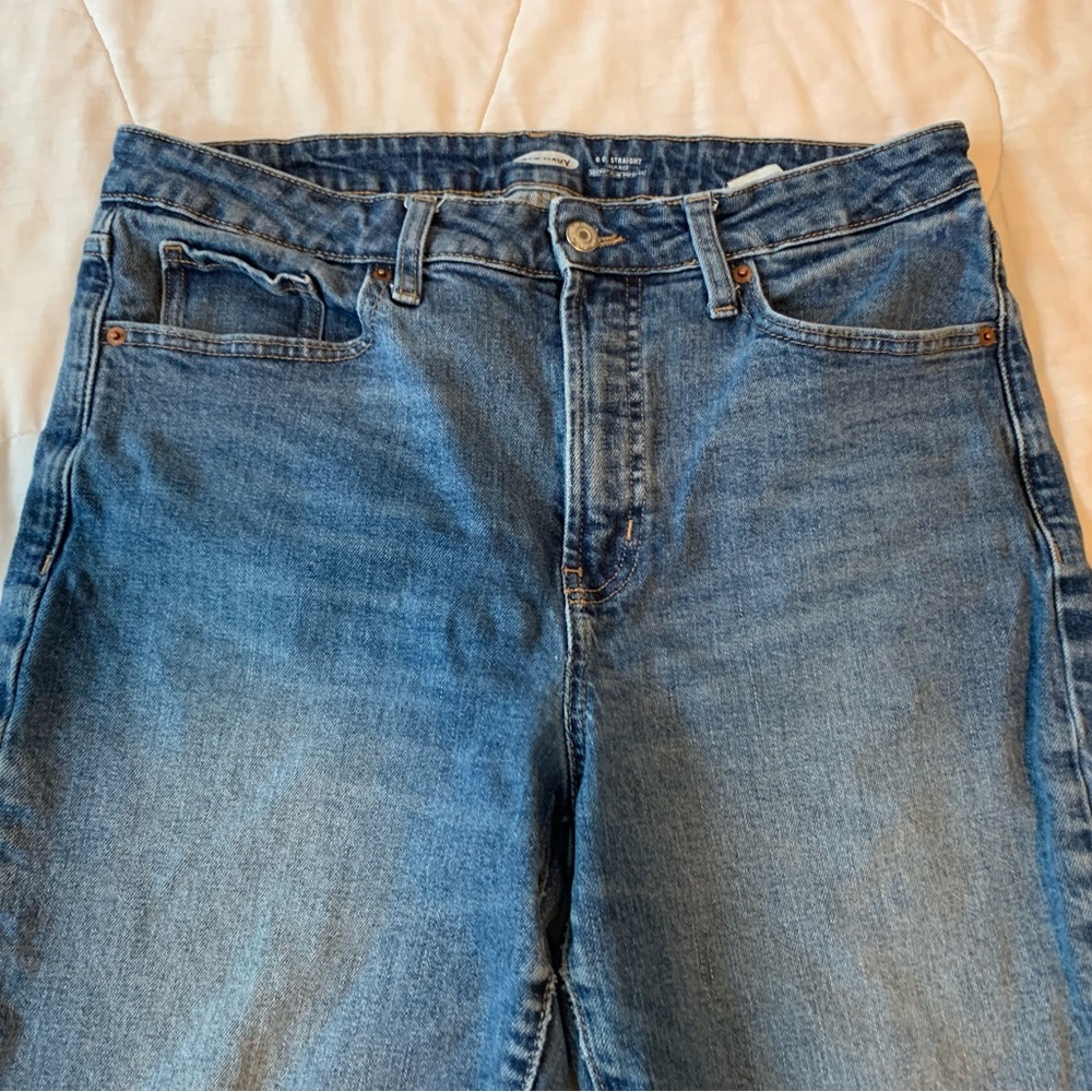 Old Navy Womens Jeans Size 12 OG Straight High Rise Secret Slim Pockets